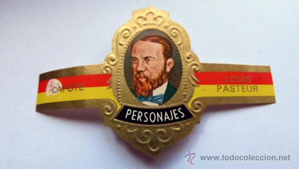 Vitolas de colecci&oacute;n: Vitola puros Capote Personajes Louis Pasteur