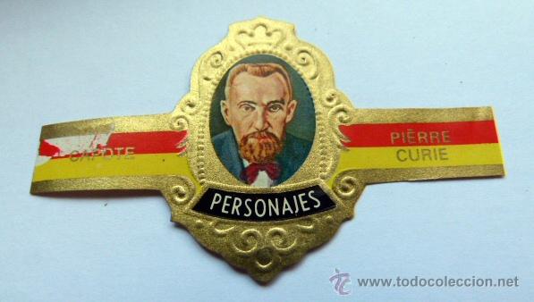 Vitolas de colecci&oacute;n: Vitola puros Capote Personajes Pierre Curie