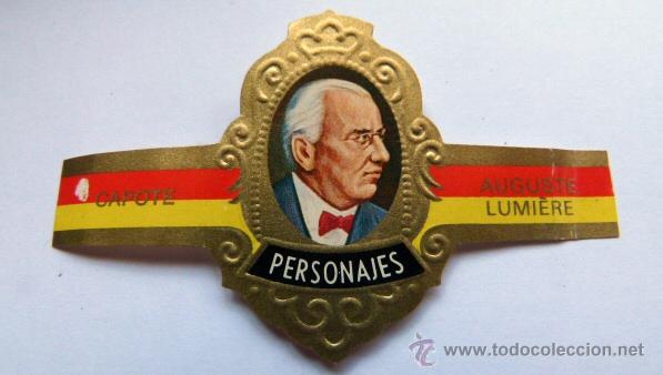 Vitolas de colecci&oacute;n: Vitola puros Capote Personajes Auguste Lumiere