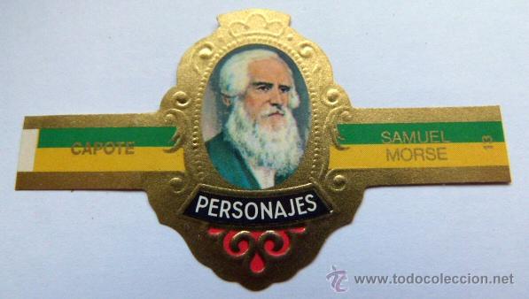 Vitolas de colecci&oacute;n: Vitola puros Capote Personajes Samuel Morse