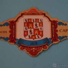 Vitolas de colección: VITOLA DE ESCUDOS PROVINCIAS DE ESPAÑA JAÉN Nº 23 DE CAPOTE