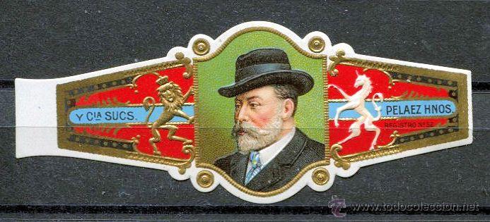 Sammlung von Banderolen: VITOLA PELAEZ HNOS. - RETRATO EDUARDO VII (INGLATERRA)