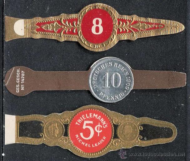 An&eacute;is de charuto de cole&ccedil;&atilde;o: VITOLAS CON NUMEROS 5, 8 Y 10 (3 VITOLAS)