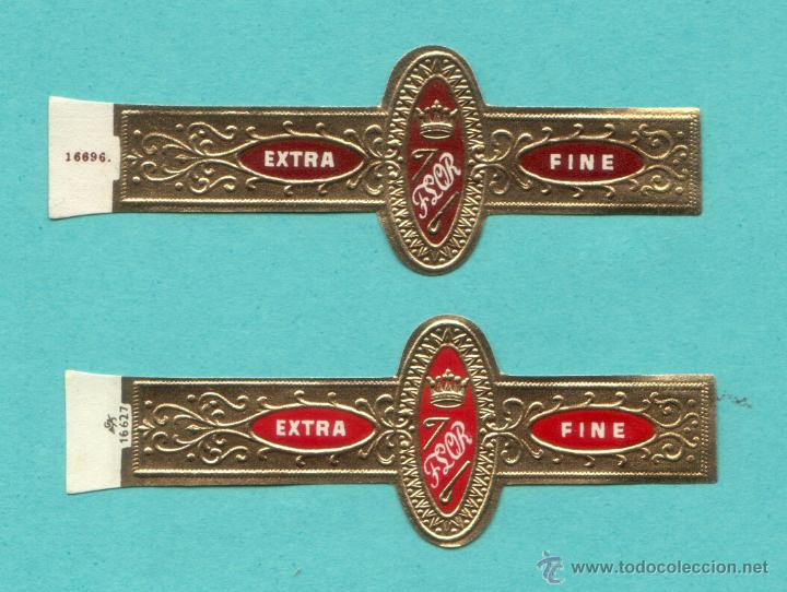 Vitolas de colecci&oacute;n: 2 VITOLAS ANTIGUAS - TEM&Aacute;TICA CORONAS - Foto 1