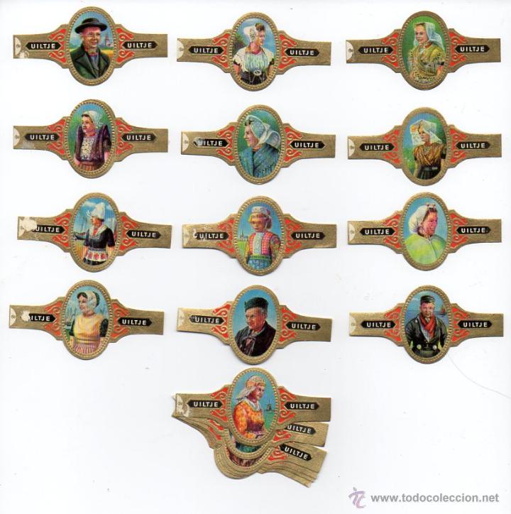 Vitolas de colecci&oacute;n: Vitolas Serie completa Uiltje, Trajes Regionales, serie 2, 20 vitolas