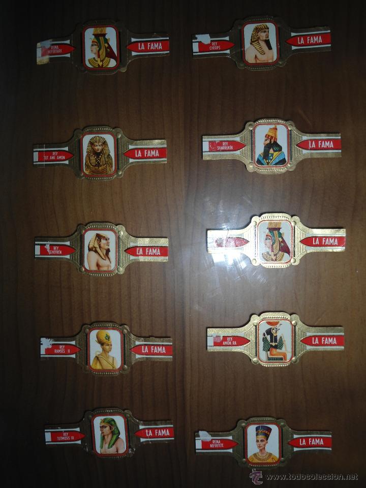 Vitolas de colecci&oacute;n: LOTE VITOLAS ANTIGUAS LA FAMA - EGIPTO FARAONES