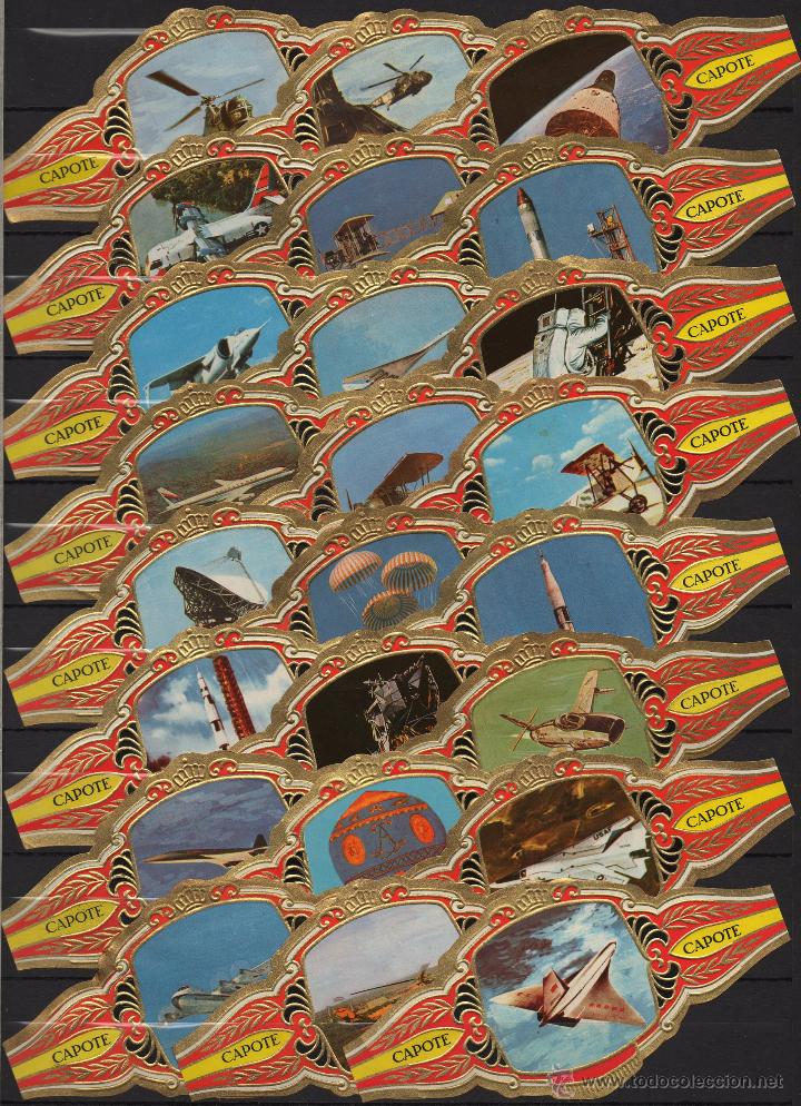 Vitolas de colecci&oacute;n: Vitolas. Serie completa Pedro Capote - La Conquista del Espacio, 24 vitolinas,