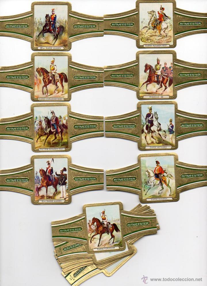 Vitolas de colecci&oacute;n: Vijosefa. Serie completa Ritmeester - Caballer&iacute;a Alemana, 28 vitolinas.