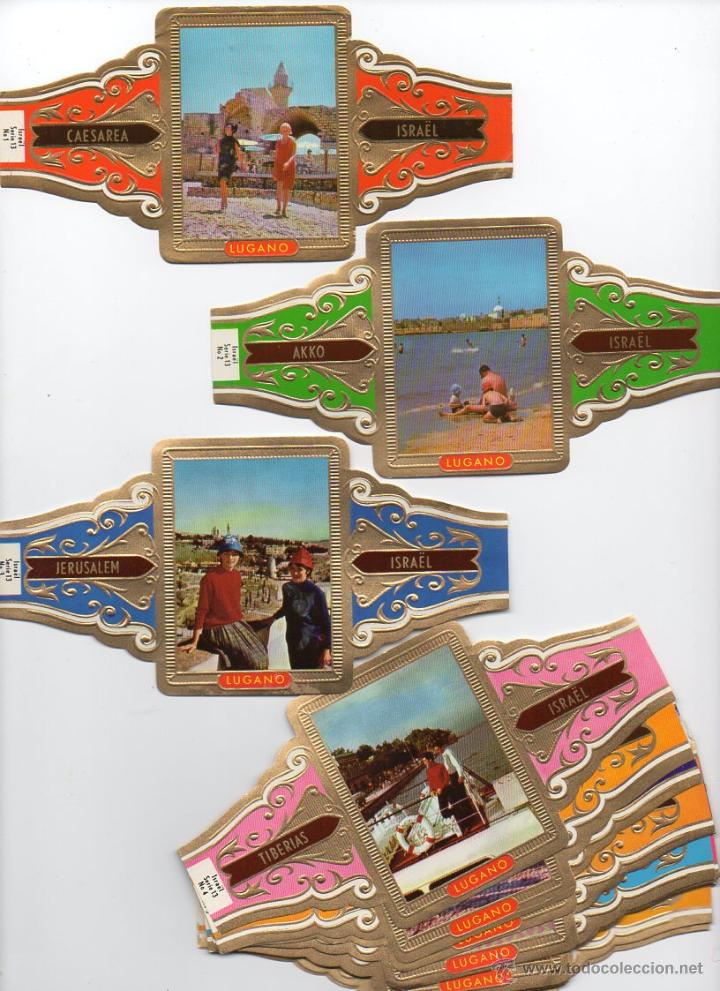 Vitolas de colecci&oacute;n: Vitolas. Serie completa Lugano - Israel, serie 13, 24 vitolinas