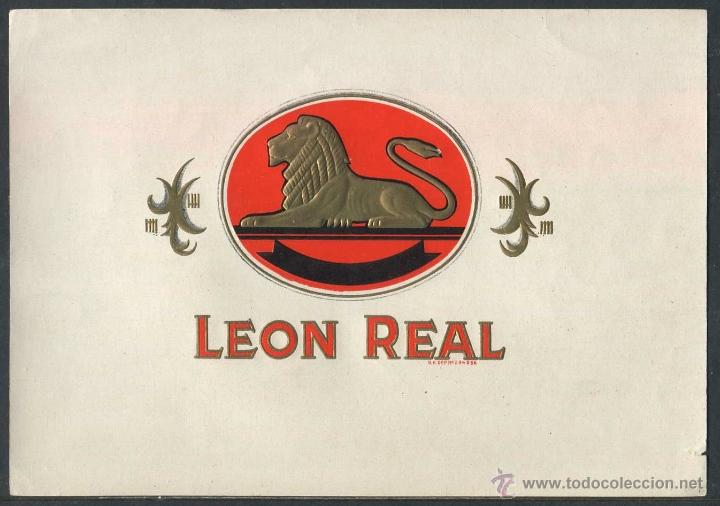 Vitolas de colecci&oacute;n: LITOGRAFIA LEON REAL (MEDIDAS 22 X 15,5 CM.)