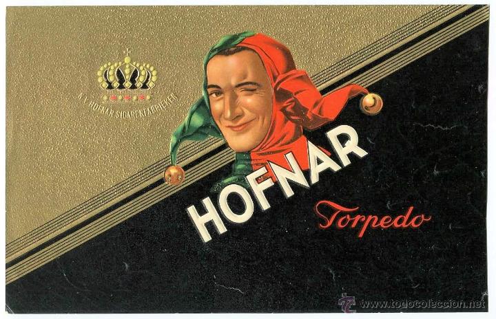 Bagues de cigare de collection: LITOGRAFIA HOFNAR / TORPEDO - CON RELIEVE (MEDIDAS 22 X 14 CM.)