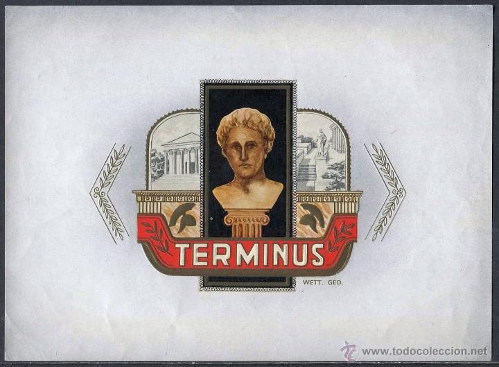 Vitolas de colecci&oacute;n: LITOGRAFIA TERMINUS - CON RELIEVE (MEDIDAS 22 X 16 CM.)
