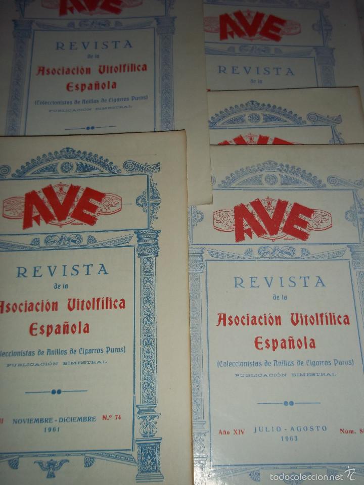 Vitolas de colecci&oacute;n: AVE 5 REVISTAs DE LA ASOCIACION VITOLFILICA ESPA&Ntilde;OLA.