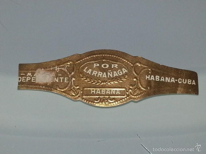 Vitolas de colecci&oacute;n: ANTIGUA VITOLA POR LARRA&Ntilde;AGA HABANA CUBA