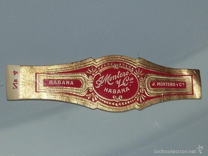 Vitolas de colecci&oacute;n: ANTIGUA VITOLA J. MONTERO Y CIA HABANA CUBA