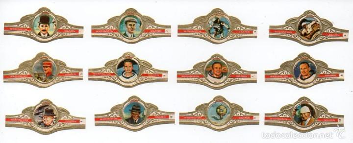 Vitolas de colecci&oacute;n: Vitolas Serie Washington, Pioneros de la Aviaci&oacute;n, rojo 12 vitolas