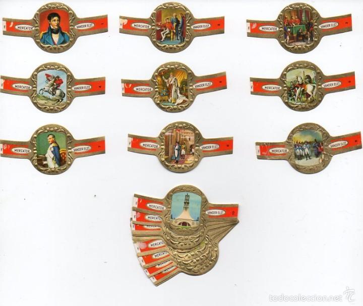 Vitolas de colecci&oacute;n: Vitolas Serie completa Mercator - Napole&oacute;n, 24 vitolas