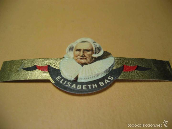 Vitolas de colecci&oacute;n: Vitola Elisabeth Bas, mide 2,3x6 cm - Foto 1