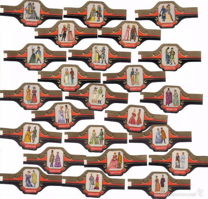 Vitolas de colecci&oacute;n: Vitolas. Serie completa Senator - Historia de la Moda. 24 vitolas.