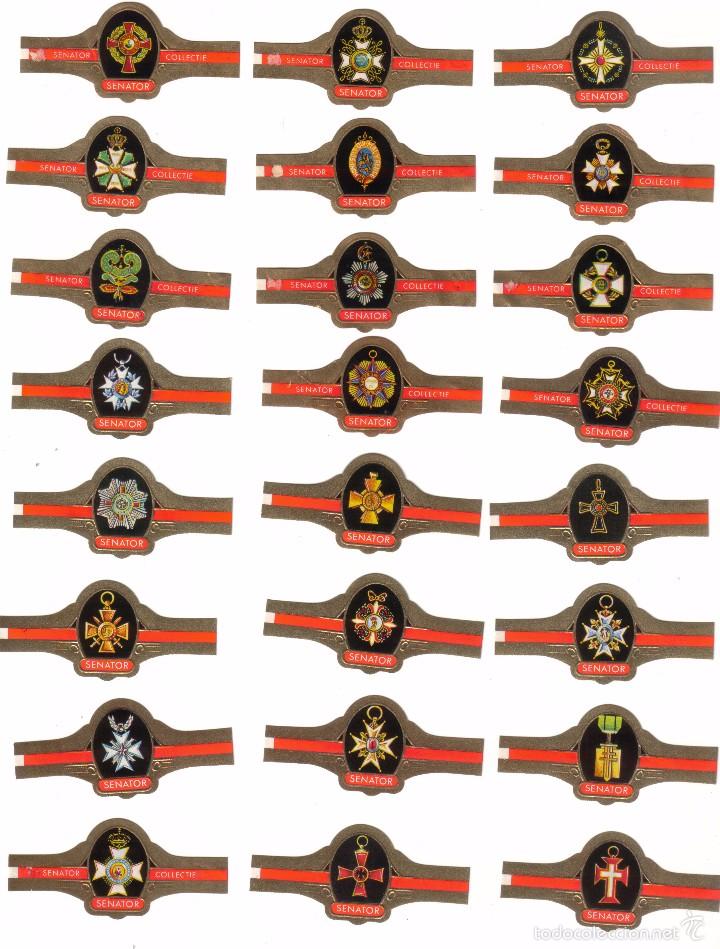 Vitolas de colecci&oacute;n: Vitolas. Serie completa Senator - Condecoraciones. 24 vitolas.