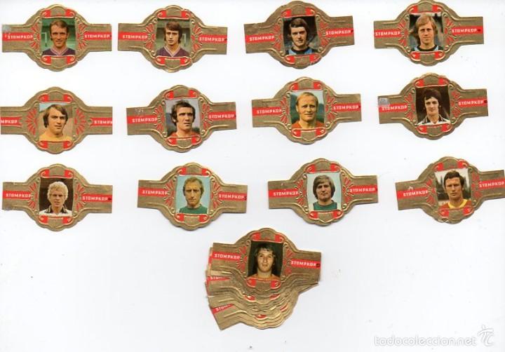 Vitolas de colecci&oacute;n: Vitolas. Serie completa Stompkop - Futbolistas, serie 2, ala corta, 24 vitolas.