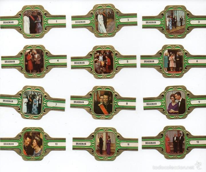 Vitolas de colecci&oacute;n: Vitolas. Serie completa Brakman - Viaje Real a Alemania, 12 vitolas