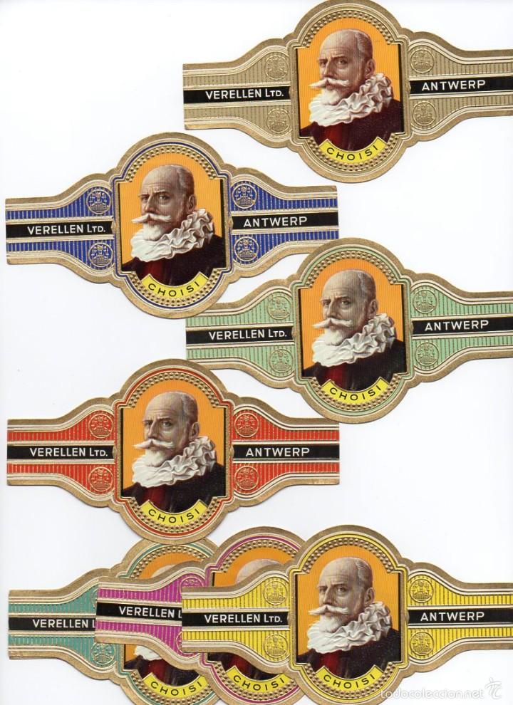 Vitolas de colecci&oacute;n: Vitolas. Serie completa Verellen - Choisi, serie 2. 10 vitolinas.