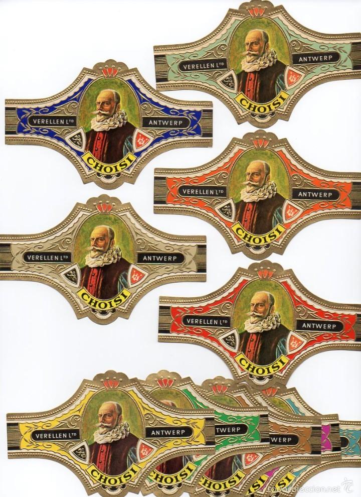 Vitolas de colecci&oacute;n: Vitolas. Serie completa Verellen - Choisi, serie 3. 10 vitolinas.
