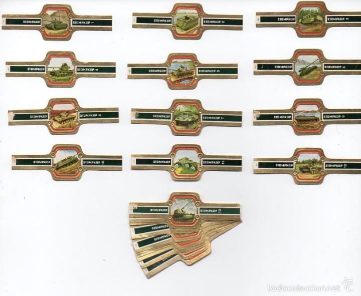 Vitolas de colecci&oacute;n: Vitolas. Serie completa Stompkop - Tanques Militares, 24 vitolas