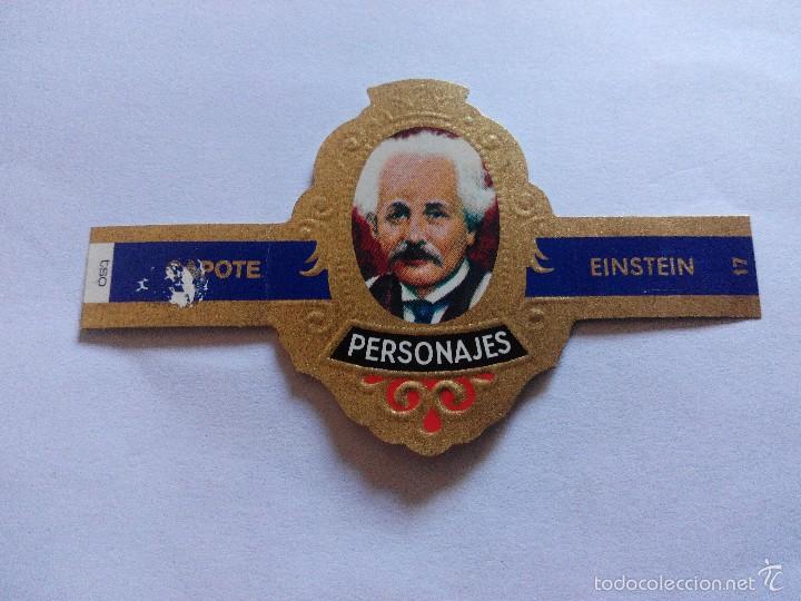 Vitolas de colecci&oacute;n: VITOLA TABACOS CAPOTE - SERIE PERSONAJES - EINSTEIN