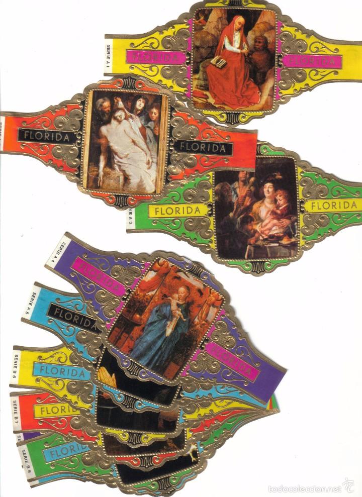 Vitolas de colecci&oacute;n: Serie completa Florida - Pintores Belgas. 10 vitolinas