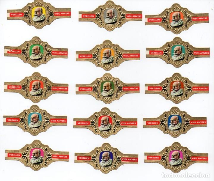 Vitolas de colecci&oacute;n: Vitolas.Serie completa Verellen - Arco Iris, serie 6. 15 vitolas