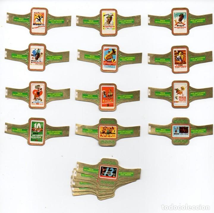 Vitolas de colecci&oacute;n: Vitolas. Serie completa marca Vieil Anvers - Fiestas de Wieze, 24 vitolas