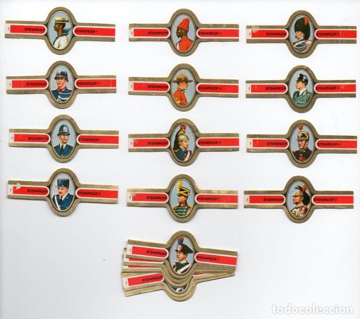 Vitolas de colecci&oacute;n: Vitolas. Serie completa Stompkop - Uniformes de Polic&iacute;a, ala larga, 24 vitolas