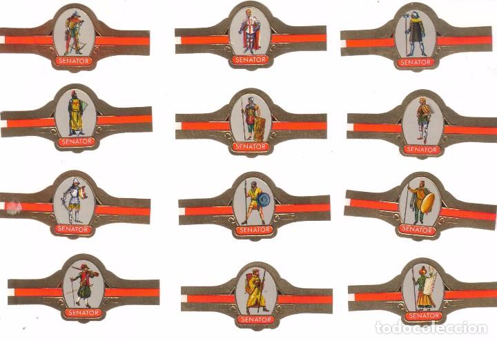 Vitolas de colecci&oacute;n: Vitolas. Serie completa Senator - Guerreros Medievales, serie 2. 12 vitolas.