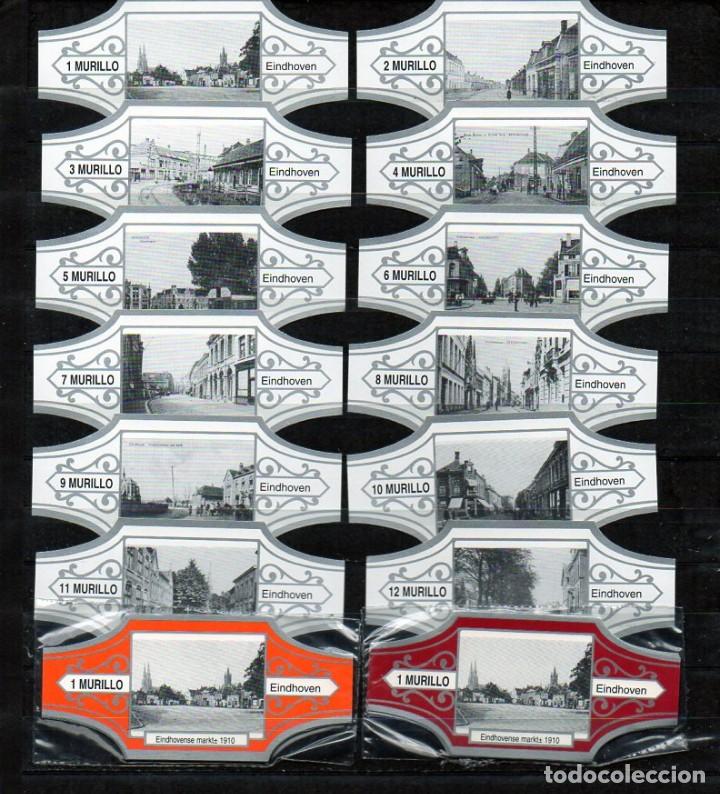Vitolas de colecci&oacute;n: Vitolas. Serie Murillo - Eindhoven, blanco. 12 vitolas.