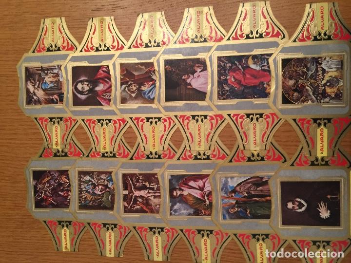 Collection cigar bands: &Aacute;LVARO &ndash; CUADROS DE EL GRECO SERIE I &ndash; COLECCI&Oacute;N COMPLETA DE 12 VITOLAS