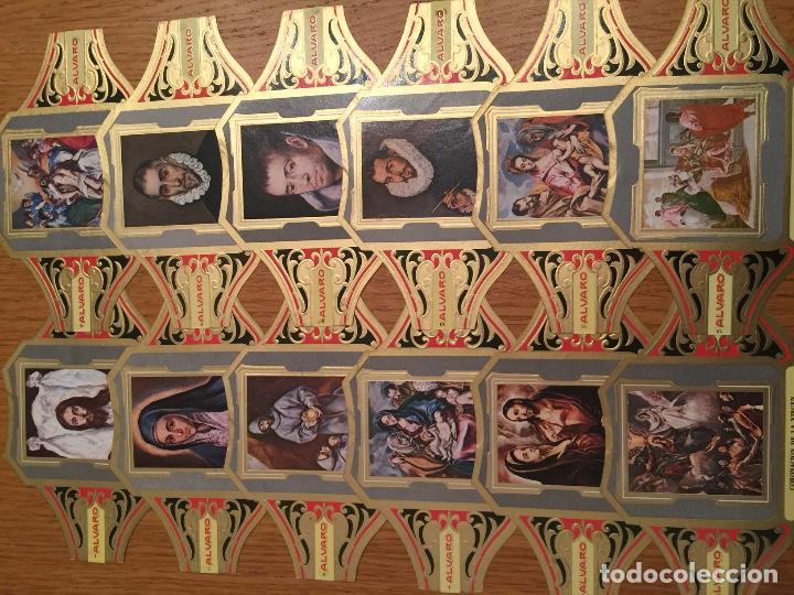 Collection cigar bands: &Aacute;LVARO &ndash; CUADROS DE EL GRECO SERIE II &ndash; COLECCI&Oacute;N COMPLETA DE 12 VITOLAS