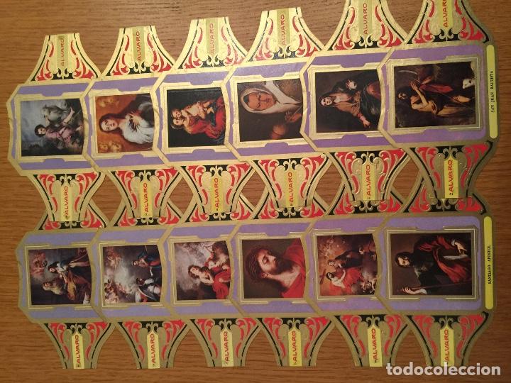 Collection cigar bands: &Aacute;LVARO &ndash; CUADROS DE MURILLO SERIE I &ndash; COLECCI&Oacute;N COMPLETA DE 12 VITOLAS Cuadros de Murillo Serie I