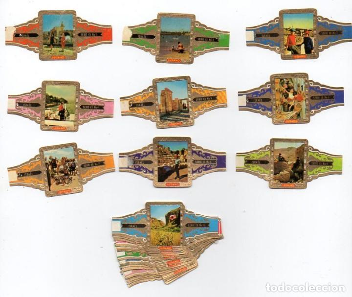 Vitolas de colecci&oacute;n: Vitolas. Serie completa Lugano - Israel, serie 13, 24 vitolas
