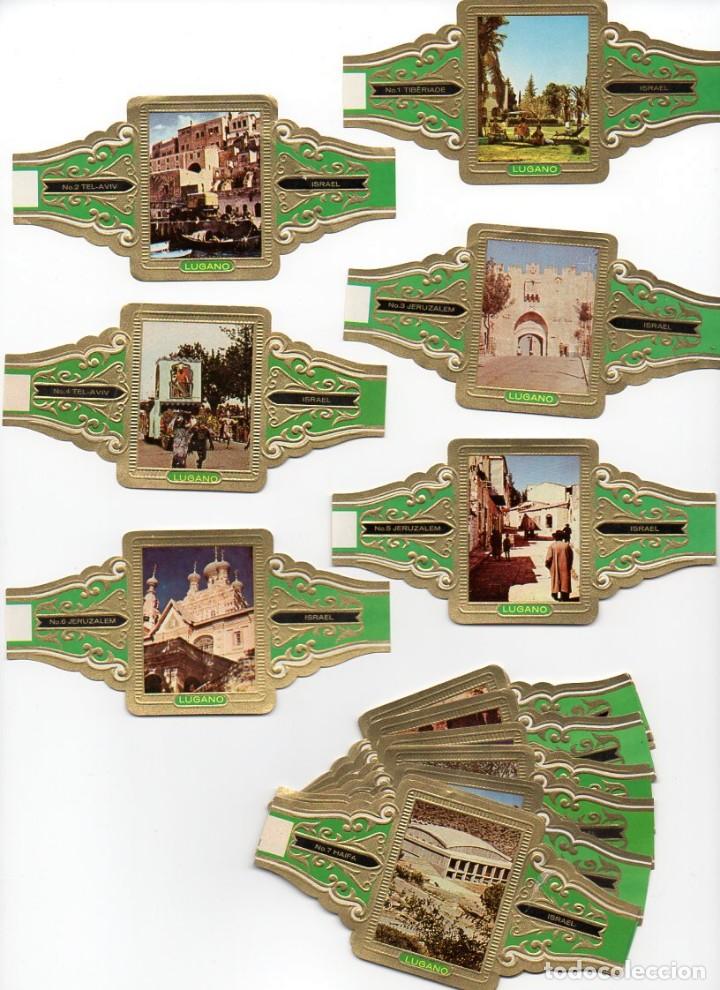 Vitolas de colecci&oacute;n: Vitolas. Serie completa Lugano - Israel, 24 vitolinas