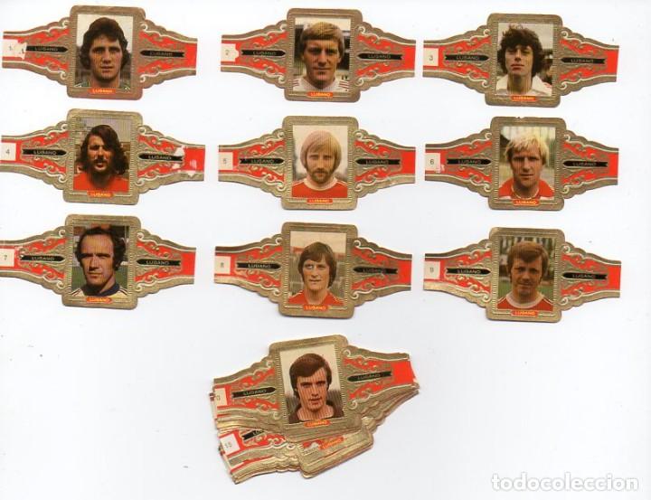 Vitolas de colecci&oacute;n: Vitolas. Serie completa Lugano - Futbolistas, 24 vitolas