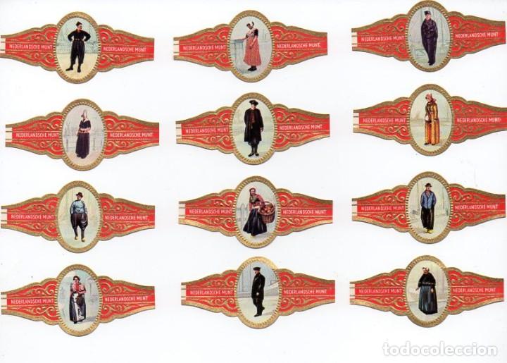 Vitolas de colecci&oacute;n: Vitolas. Serie completa Nederlandsche Munt - Trajes Regionales, 12 vitolas