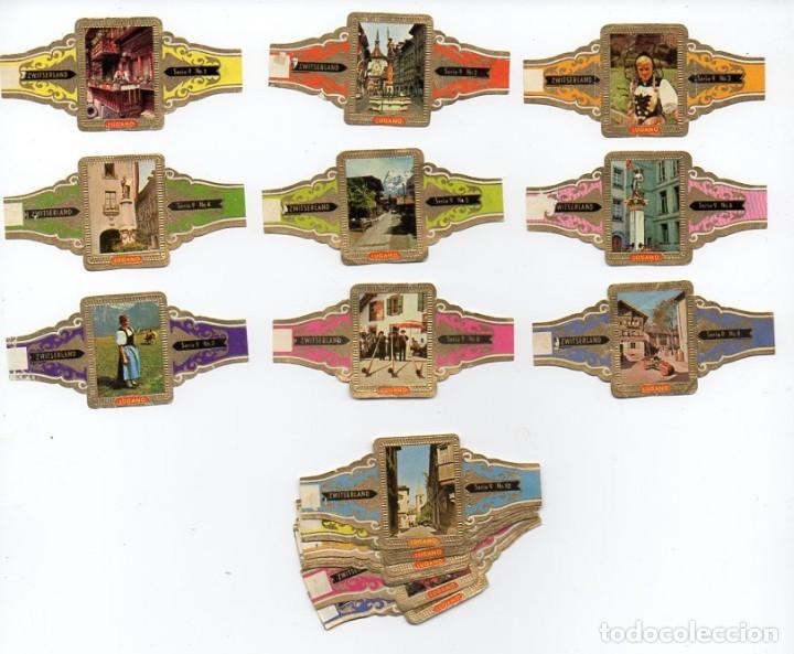 Vitolas de colecci&oacute;n: Vitolas. Serie completa Lugano - Suiza, serie 9, 20 vitolas
