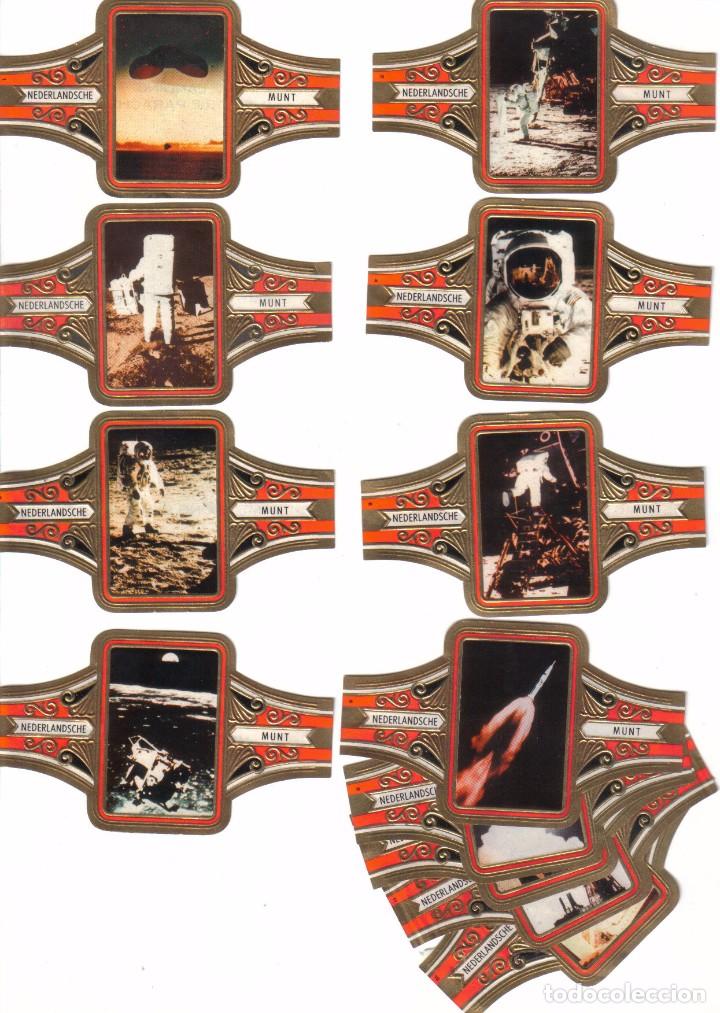Vitolas de colecci&oacute;n: Vitolas. Serie completa Nederlandsche Munt - La Conquista de la Luna. 12 vitolinas.