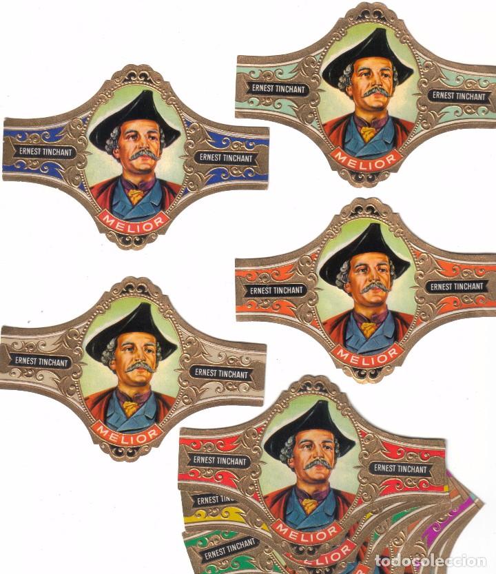 Vitolas de colecci&oacute;n: Vitolas. Serie completa Tinchant - Melior. 10 vitolinas.