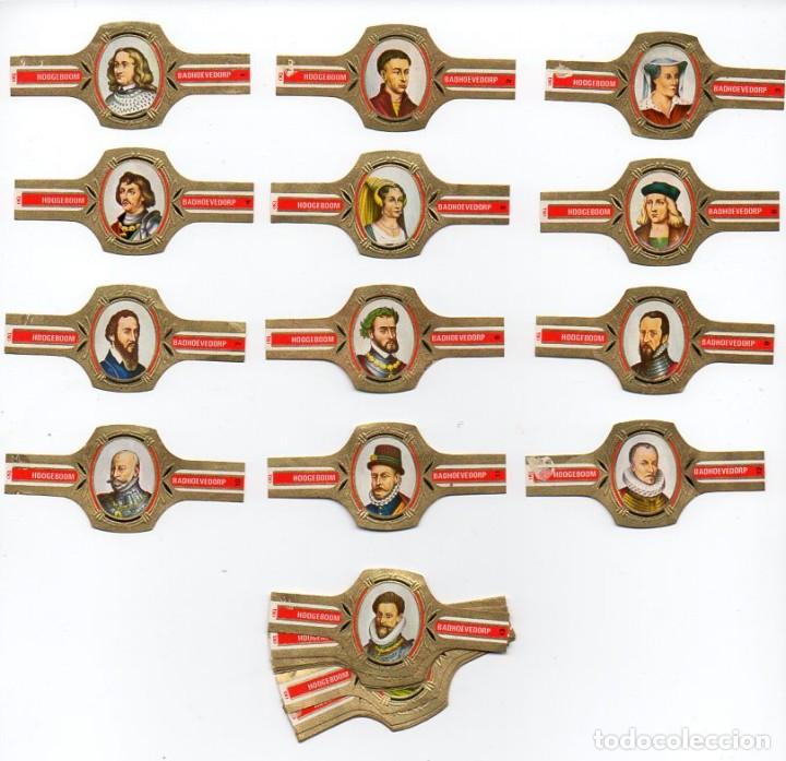 Vitolas de colecci&oacute;n: Vitolas, Serie Hoogeboom - Regentes de Holanda, 24 vitolas