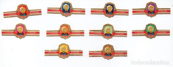 Vitolas de colecci&oacute;n: Vitolas. Serie completa marca Tinchant - Melior, serie 3, 10 vitolas