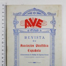 Vitolas de colección: AVE REVISTA DE LA ASOCIACION VITOLFILICA ESPAÑOLA 82, MAR-ABRI 1963 43 PAGINAS,COLECCIONISMO VITOLAS