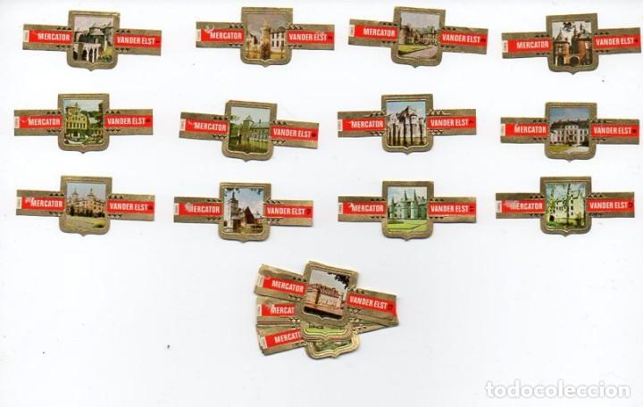 Vitolas de colecci&oacute;n: Vitolas Serie completa Mercator - Castillos de B&eacute;lgica, 24 vitolas